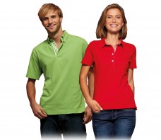 Herren Polo-Shirt JN 964 mit Button Kragen JN 969 Damen